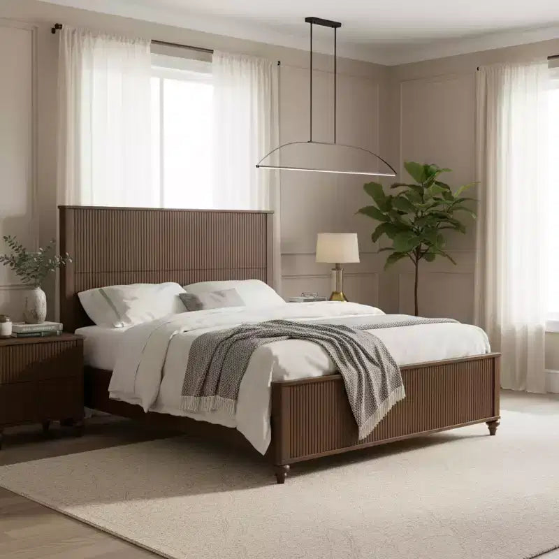 Christopher Knight Home Renata Telaio del letto moderno in legno con testiera e pediera