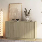 JVNOXK Madia moderna in legno con spazio contenitivo, credenza laterale a incasso, madia grande con ripiani regolabili, adatta per il soggiorno