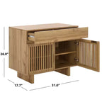 Comodino Quaid con 1 cassetto e 2 ante - NST3104 - Safavieh
