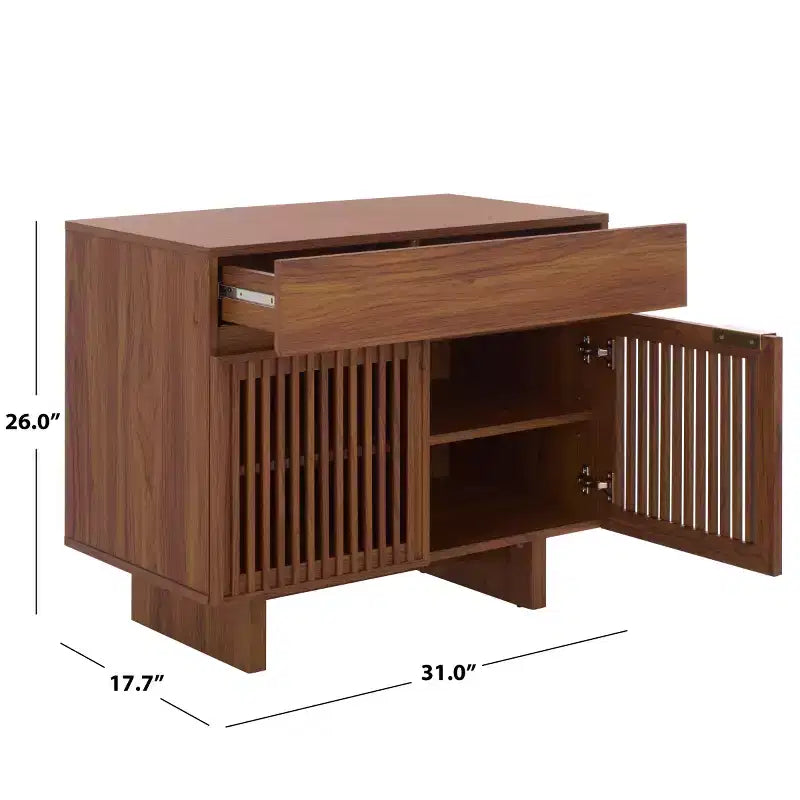 Comodino Quaid con 1 cassetto e 2 ante - NST3104 - Safavieh