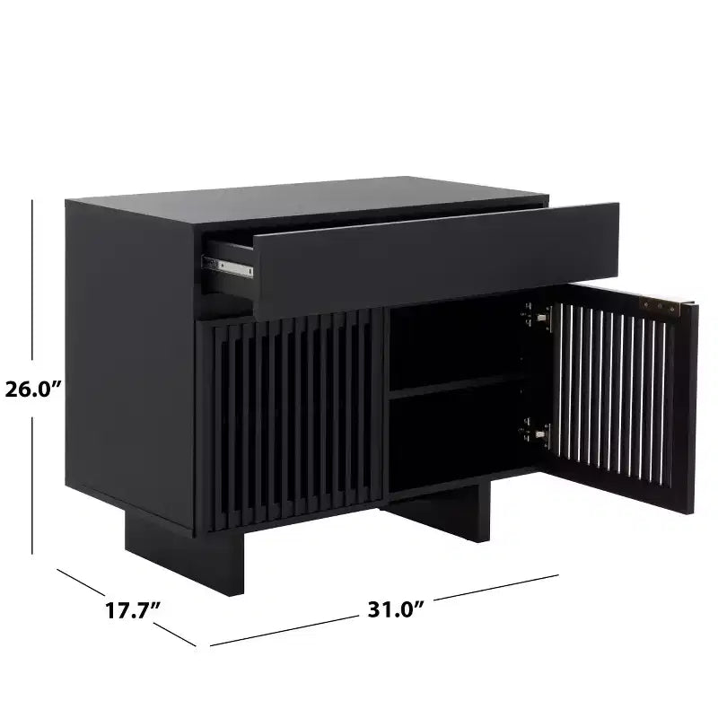 Comodino Quaid con 1 cassetto e 2 ante - NST3104 - Safavieh