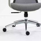Sedia da ufficio con schienale alto in rete traspirante con braccioli regolabili 3D - Sedia da ufficio regolabile con comfort e stabilità Nera