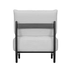 TUYOHW Poltrona Moderna con Accenti in Legno, Sedia da Lettura Senza Braccioli Imbottita in Morbido Tessuto Teddy con Gambe in Legno, Sedie Basse per Soggiorno, Camera da Letto