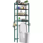 Scaffale portaoggetti da bagno (verde-nero)