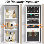BALHAM TRADE - Toeletta Trucco con Organizer Portagioie Girevoli e Luci a LED