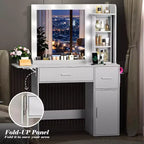 BALHAM TRADE - Toeletta Trucco con Organizer Portagioie Girevoli e Luci a LED