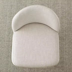 Set di 2 moderni sgabelli da bar ad altezza bancone, sedie da isola cucina imbottite in lino da 26 pollici con gambe in legno massello e schienale curvo - Panipeachy