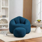 Sedia da divano a sacco Bedding, sedia a sacco con schiuma ad alta pressione, materiale per adulti con imbottitura in schiuma compressa, pouf a sacco con poggiapiedi