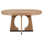 Set da pranzo rotondo allungabile in stile rustico per 4 persone, tavolo rotondo da cucina in legno con prolunga, 4 sedie imbottite per sala da pranzo