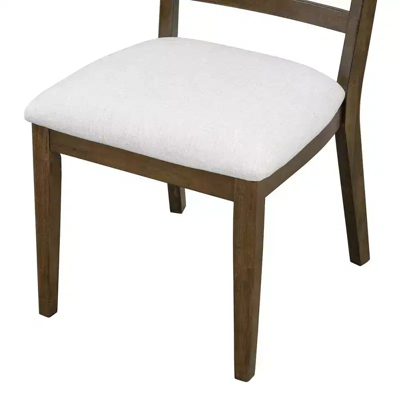 Set da pranzo rotondo allungabile in stile rustico per 4 persone, tavolo rotondo da cucina in legno con prolunga, 4 sedie imbottite per sala da pranzo