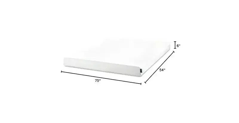 Matelas en mousse à mémoire de forme ZINUS 6 pouces Full Green Tea, sans fibre de verre, sensation ferme moyenne, soulagement de la pression zoné, mousses et tissus certifiés sûrs