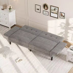 Acekool 89 Divano Letto Futon, Divano Letto Convertibile Moderno con Schienale e Braccioli Regolabili, Divano a 3 Posti