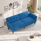 Acekool 89 Divano Letto Futon, Divano Letto Convertibile Moderno con Schienale e Braccioli Regolabili, Divano a 3 Posti