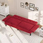 Acekool 89 Divano Letto Futon, Divano Letto Convertibile Moderno con Schienale e Braccioli Regolabili, Divano a 3 Posti