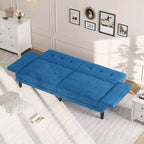 Acekool 89 Divano Letto Futon, Divano Letto Convertibile Moderno con Schienale e Braccioli Regolabili, Divano a 3 Posti