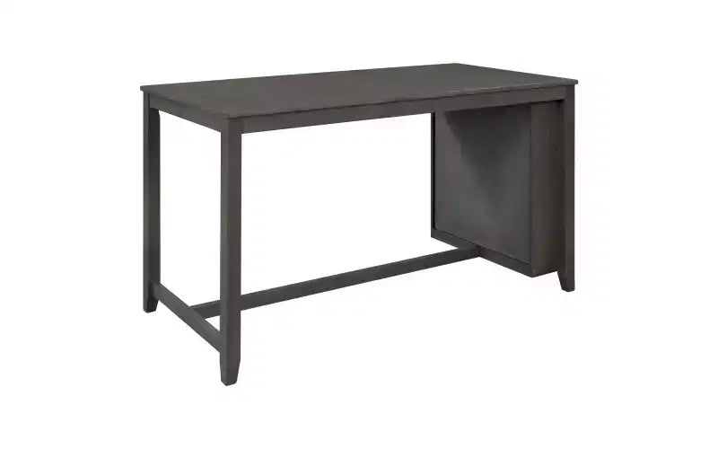 Set da pranzo alto per 4 persone, tavolo da bar in legno con ripiano portaoggetti e 2 sgabelli e 2 sedie per piccoli spazi