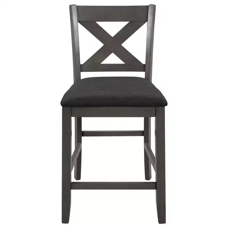 Set da pranzo alto per 4 persone, tavolo da bar in legno con ripiano portaoggetti e 2 sgabelli e 2 sedie per piccoli spazi