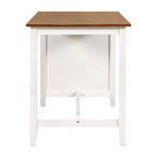 Set da pranzo alto per 4 persone, tavolo da bar in legno con ripiano portaoggetti e 2 sgabelli e 2 sedie per piccoli spazi