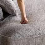Divano senza struttura in ciniglia ad alta resilienza Clihome - Divano moderno compresso da 124,5 cm per soggiorno