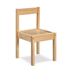 Etokfoks Set Tavolo e 2 Sedie per Bambini in 3 Pezzi con Piano del Tavolo Cancellabile a Secco, Legno Massello, Finitura Naturale Durevole