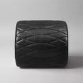 Art Leon Industrial Genuine Leather and Aluminum Ottoman with Multi-Functional