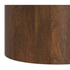 Tavolino contemporaneo Hillmount da 50 cm in legno massello di mango