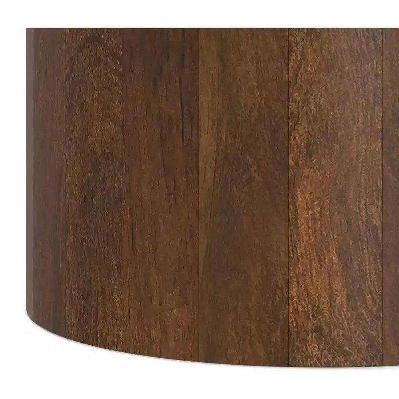 Tavolino contemporaneo Hillmount da 50 cm in legno massello di mango