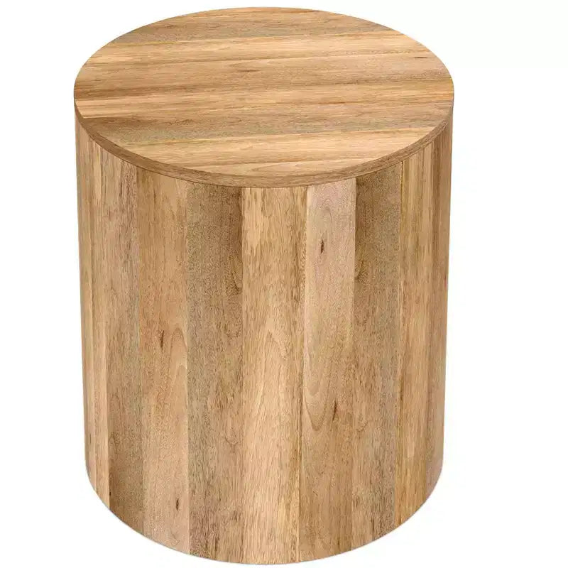 Tavolino contemporaneo Hillmount da 50 cm in legno massello di mango