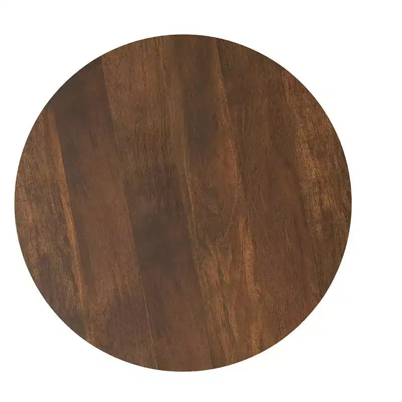 Tavolino contemporaneo Hillmount da 50 cm in legno massello di mango