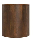 Tavolino contemporaneo Hillmount da 50 cm in legno massello di mango