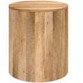 Tavolino contemporaneo Hillmount da 50 cm in legno massello di mango
