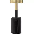 Tavolino Maia Modern Contemporary da 10 pollici in metallo, oro/nero