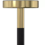 Tavolino Maia Modern Contemporary da 10 pollici in metallo, oro/nero