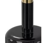 Tavolino Maia Modern Contemporary da 10 pollici in metallo, oro/nero
