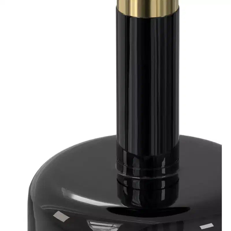 Tavolino Maia Modern Contemporary da 10 pollici in metallo, oro/nero
