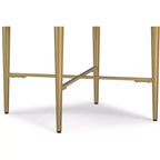 Tavolino quadrato contemporaneo Jovie in legno massello di mango, larghezza 20 pollici, colore naturale