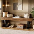 Panca moderna GDFStudio Benson da 60 in legno e metallo