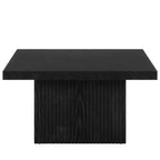 Tavolino quadrato da caffè, 80 cm, in legno, per soggiorno
