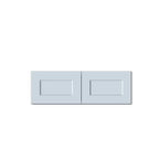 CASAINC 36 W x 12 H x 27 D Shaker Base Kitchen Cabinet with Double Doors, Solid Wood Frame, Water-Based Low-VOC Paint, Soft-Close, RTA, Dove Gray