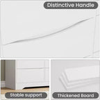 Comò in Legno a 9 Cassetti, Armadio Alto con Contenitori Profondi, Cassettiera Grande con Piano Largo, Comò Contenitore Lungo per Camera da Letto, Soggiorno