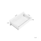 JVNOXK Cassettiera Moderna in Legno a Quattro Cassetti, Cassetti Senza Maniglia, 100% Impermeabile, Struttura Robusta, Adatta per Soggiorno, Camera da Letto, Bianca