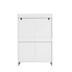 JVNOXK Cassettiera Moderna in Legno a Quattro Cassetti, Cassetti Senza Maniglia, 100% Impermeabile, Struttura Robusta, Adatta per Soggiorno, Camera da Letto, Bianca