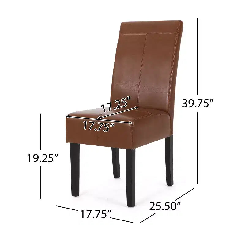 Pertica KD Sedie da Pranzo Set da 2, Imbottite, Look Minimalista, per Sala da Pranzo