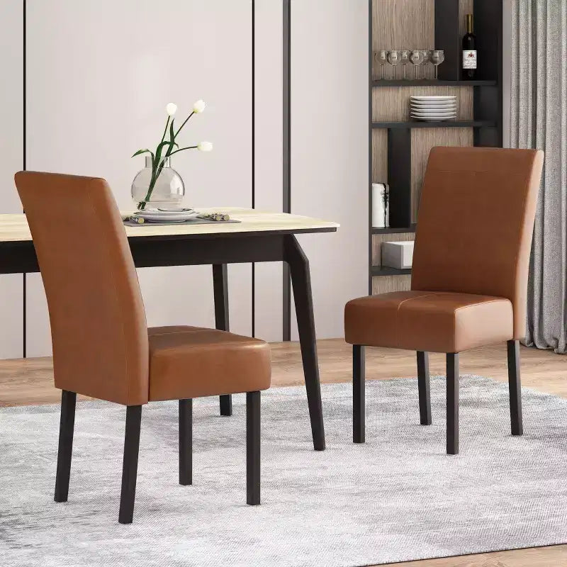 Pertica KD Sedie da Pranzo Set da 2, Imbottite, Look Minimalista, per Sala da Pranzo