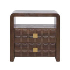 Christopher Knight Home Salome Comodino moderno con 2 cassetti e 1 ripiano aperto