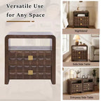 Christopher Knight Home Salome Comodino moderno con 2 cassetti e 1 ripiano aperto