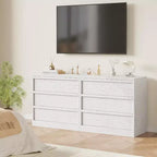Comò alto moderno a 4 cassetti, mobile contenitore in stile metà secolo per camera da letto, soggiorno e ingresso