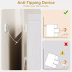 Comò alto moderno a 4 cassetti, mobile contenitore in stile metà secolo per camera da letto, soggiorno e ingresso