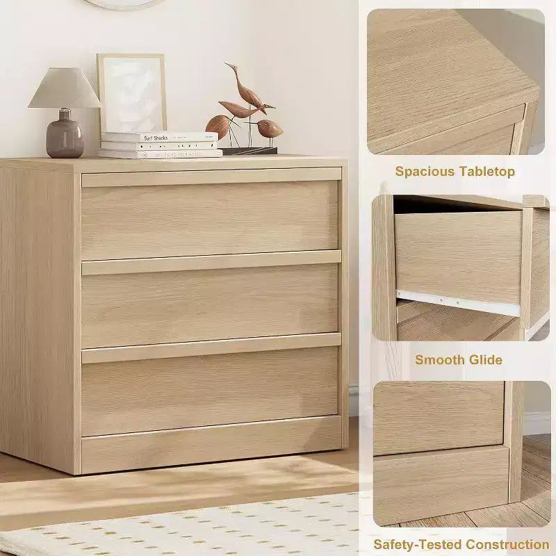 Comò alto moderno a 4 cassetti, mobile contenitore in stile metà secolo per camera da letto, soggiorno e ingresso