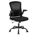 Ergonomic Mesh Office Chair  Adjustable Lumbar Support, Turn over-Up Armrests, High Back Swivel Desk Chair, Comfortable Rolling Executive Task Chair
